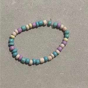 beachy multi-colored seed bead bracelet